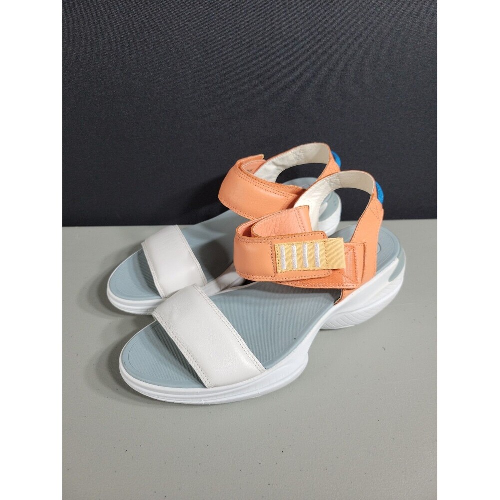 Sorel Women's Explorer Blitz Stride Sandal - Paradiso Peach/Sea Salt size 10